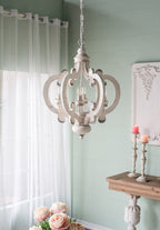 Farmhouse Chandelier with Adjustable Chain - Multiple Colors