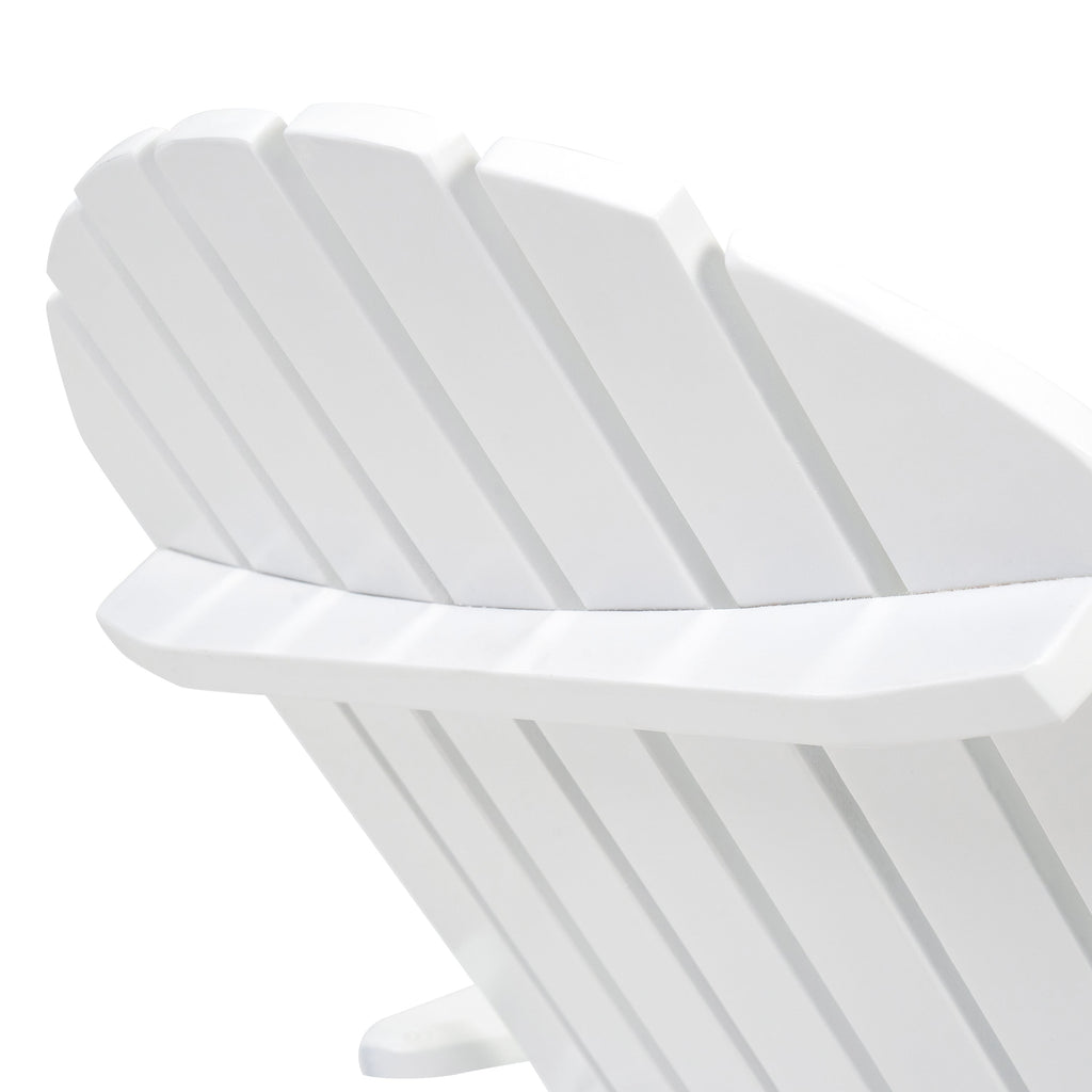 Malibu Adirondack Chair with Foldable Acacia Wood Design - Natural