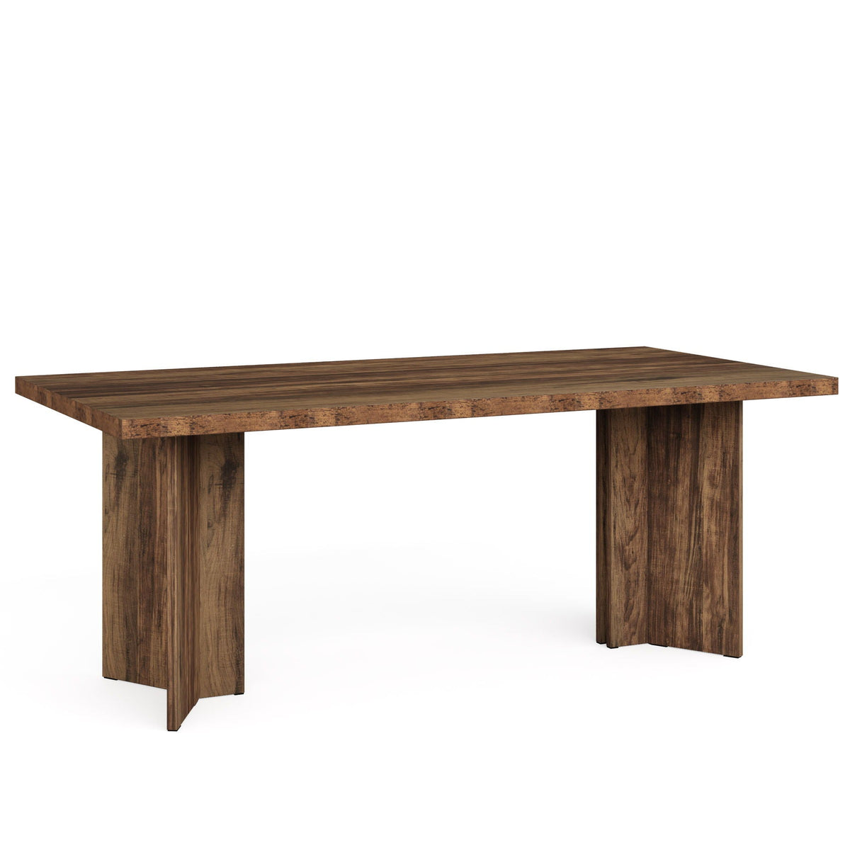 Vintage Executive Desk with Thickened Tabletop – Light Brown or Dark Brown