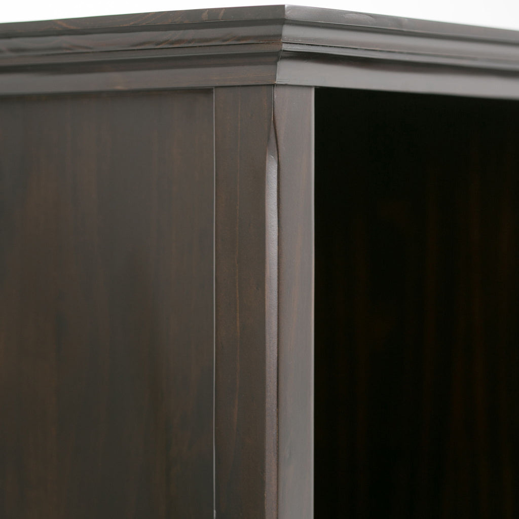 Amherst Cube Storage Bookcase with Large Cubbies - Dark Brown, Dark Gray, or White