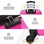 Hardshell Luggage Sets 4 Pieces with TSA Lock and Spinner Wheels - Multiple Colors