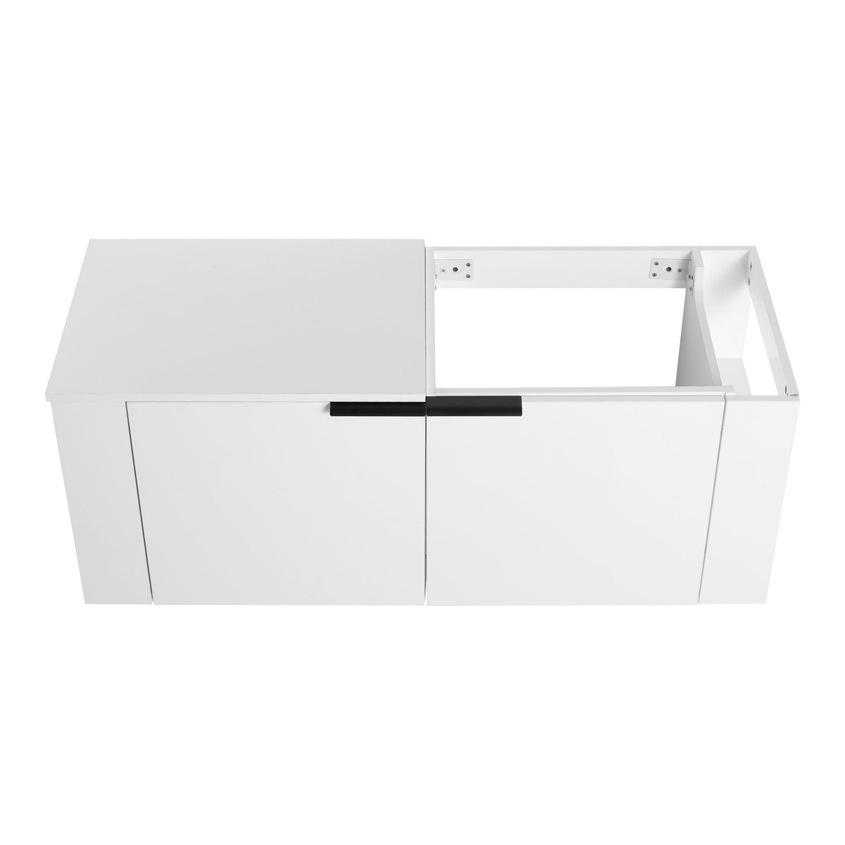 Modern Bathroom Vanity Sink Combo With Spacious Storage - White or Light Brown