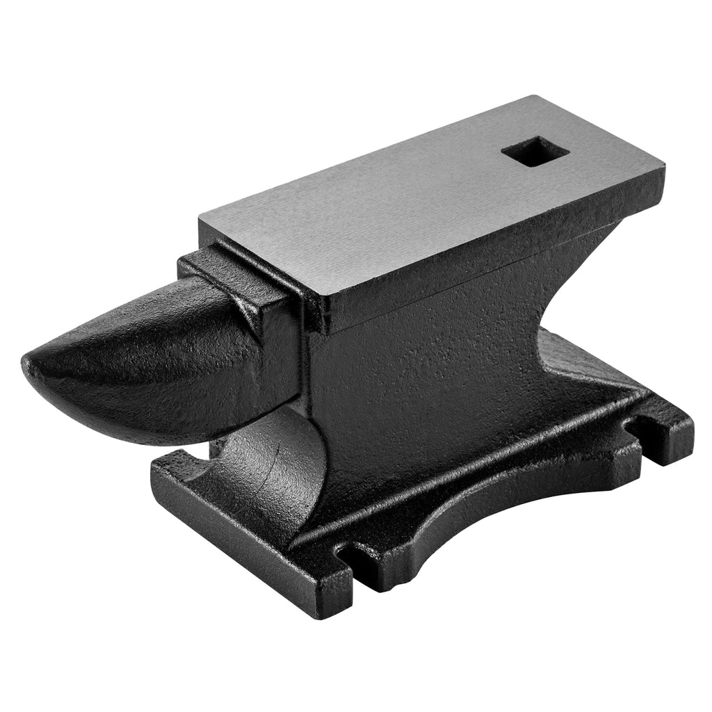 100 Lbs Single Horn Anvil with Countertop and Stable Base - Black