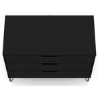 Rockefeller 3 Drawer Dresser with Splayed Legs - Multiple Colors