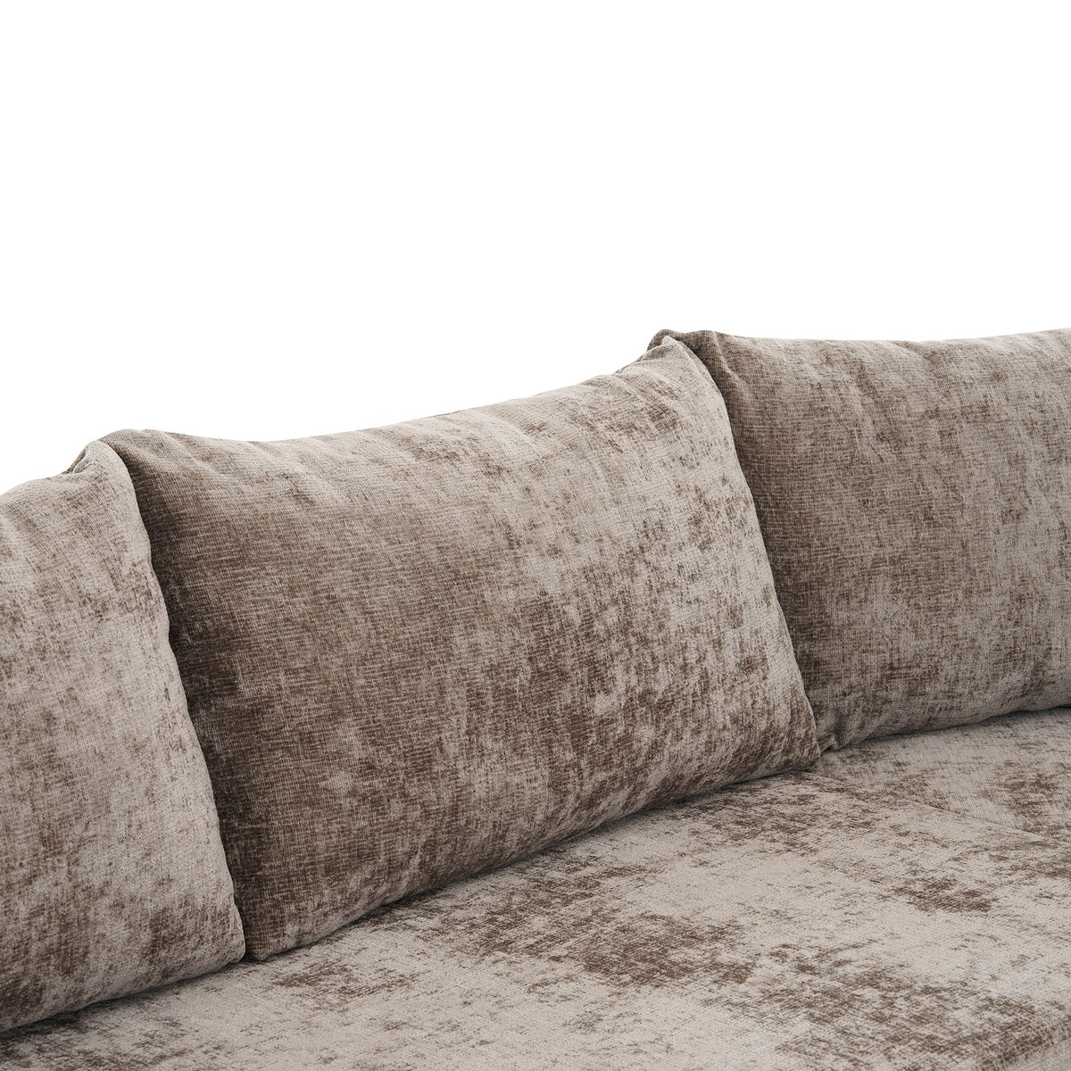 Modular Cloud Sectional Sofa Set with Deep Seating - Choose Beige, Dark Gray, or Dark Brown