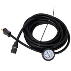 Heavy Duty 12V Air Compressor with Pressure Gauge – Black / Orange