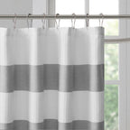Grey Shower Curtain with 3M Scotchgard Water Repellent - 72x72"