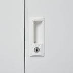 Metal Storage Cabinet With Locking Doors And Adjustable Shelf