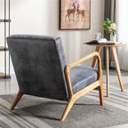Mid-Century Modern Accent Chair with Cushioning - Multiple Colors