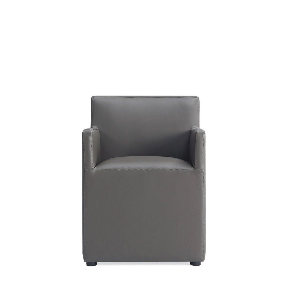 Square Armchair with Upholstered Seat - Available in Multiple Colors