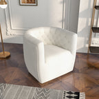 Ergonomic Design Swivel Chair with Tufted Accent - Multiple Colors