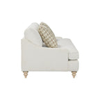 Off White Sofa Single with Reversible Cushion and 2 Pillows