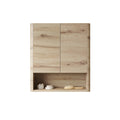 ZUNO 26" Wall-Mounted Bathroom Cabinet with Soft-Close Doors - Plywood