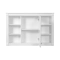 Wall Mounted Bathroom Storage Cabinet with Mirror - White