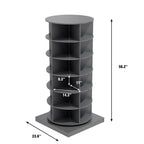 360 Rotating Shoe Cabinet 6 Layers with Space-Saving Rotating Design - Multiple Colors
