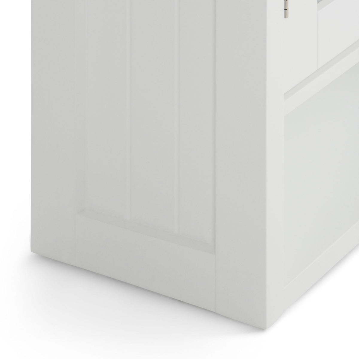 Double Door Wall Cabinet with Adjustable Shelves - Pure White