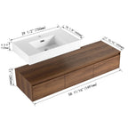 Modern Wall Mounted Bathroom Vanity