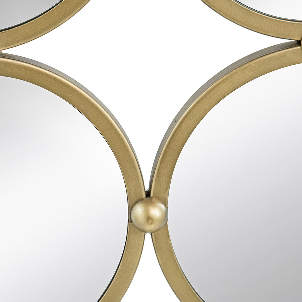 Contemporary Decorative Mirror with Minimalist Style - Champagne