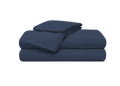 Vertex Split Cal King Sheet Set with Powerband Elastic - Navy