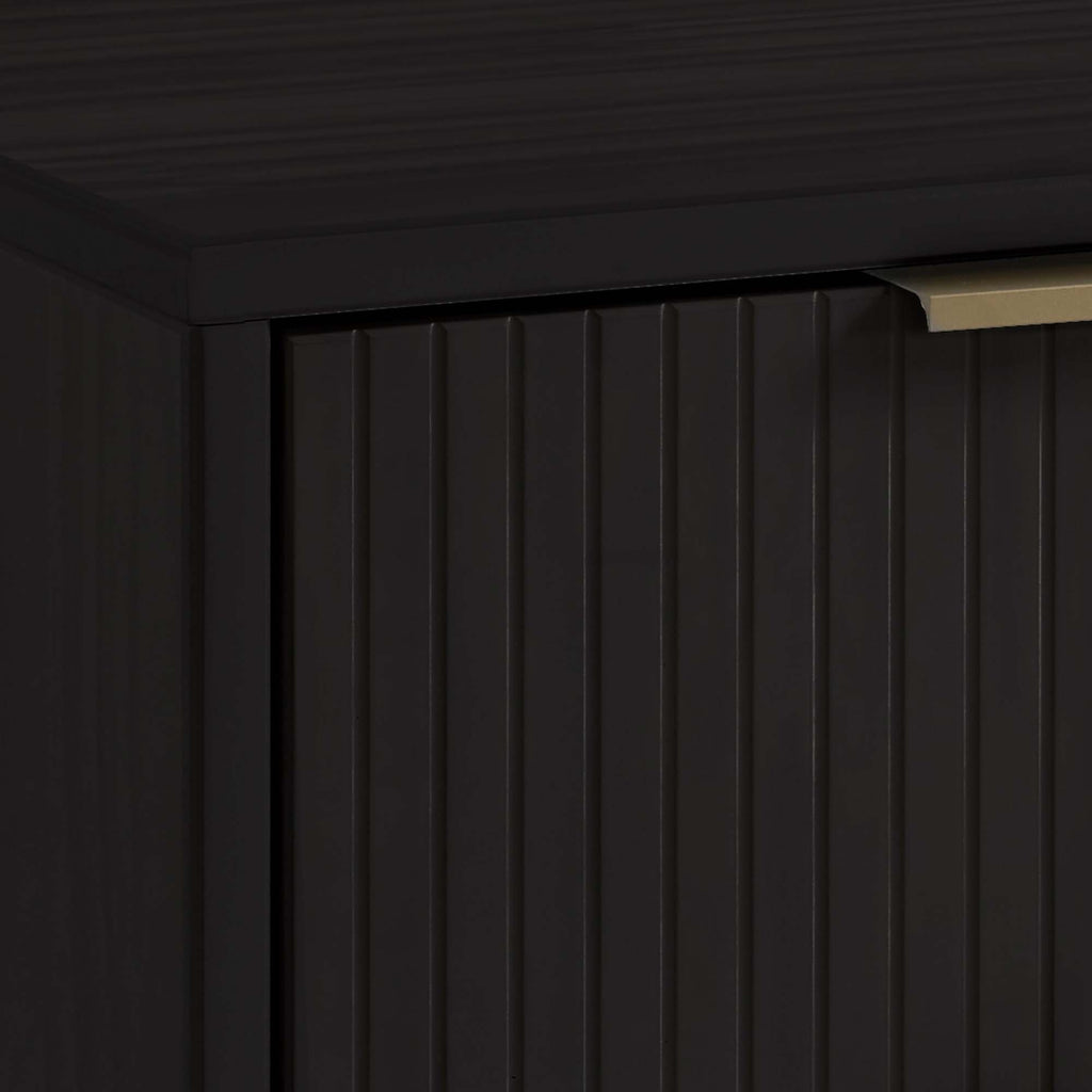 Solid Wood 3 Drawer Dresser with Ribbed Fronts - Multiple Colors
