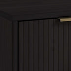 Solid Wood 3 Drawer Dresser with Ribbed Fronts - Multiple Colors