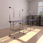 Folding Pet Grooming Table with Adjustable Arm - Multiple Colors