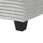 U-Shaped Upholstered Sectional Sofa with Movable Ottoman