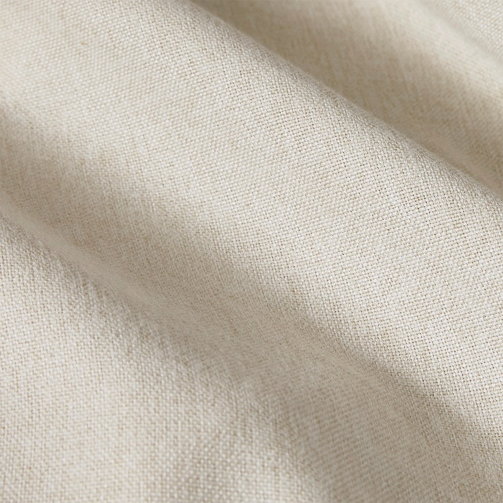 Plaid Rod Pocket and Back Tab Curtain Panel with Fleece Lining - Natural