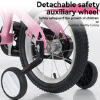16-Inch Sporty Kids Cruiser Bike with Training Wheels - Green or Pink
