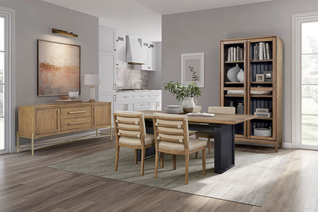 Base Sideboard with USB Charging - Light Brown