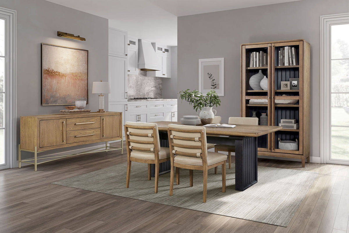 Base Sideboard with USB Charging - Light Brown