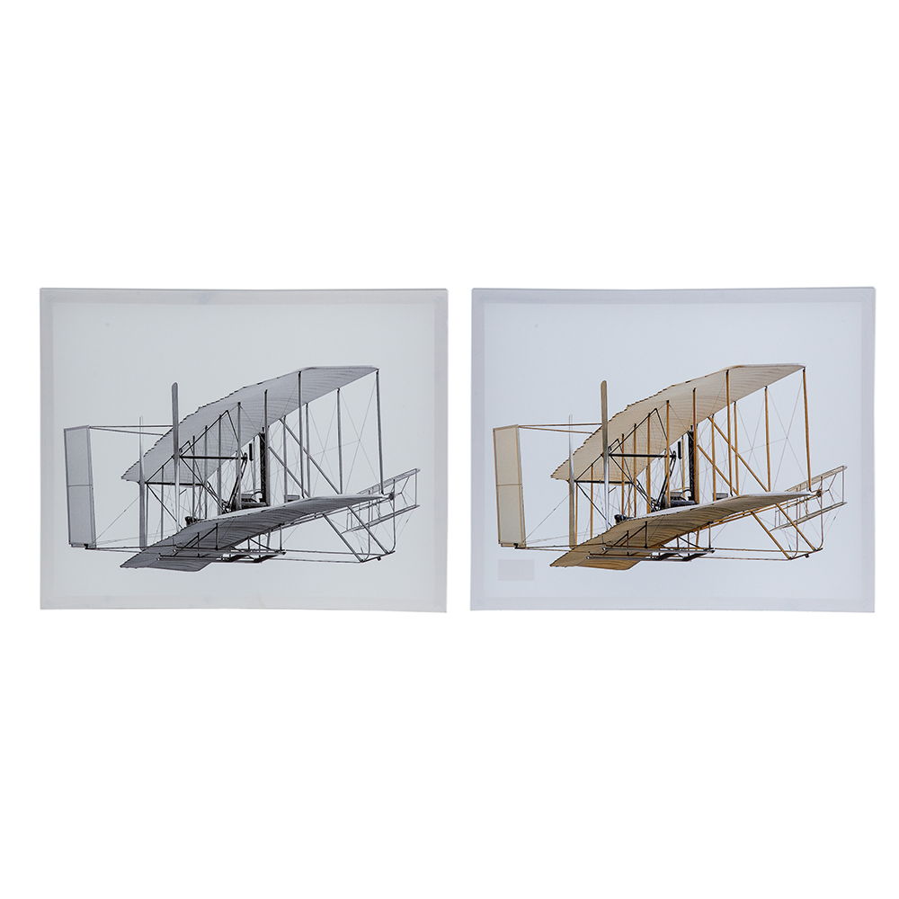 Large Rectangular Diptych Wall Art with Canvas & MDF - Multicolor