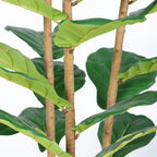 5.2FT Artificial Fiddle Leaf Fig Tree with Decorative Pot – Green Leaves