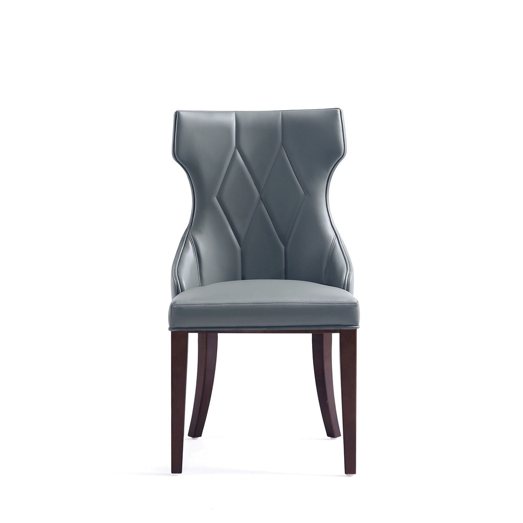 Reine Dining Chair Set of 2 with Solid Wood Frame and Classic Design - Multiple Colors