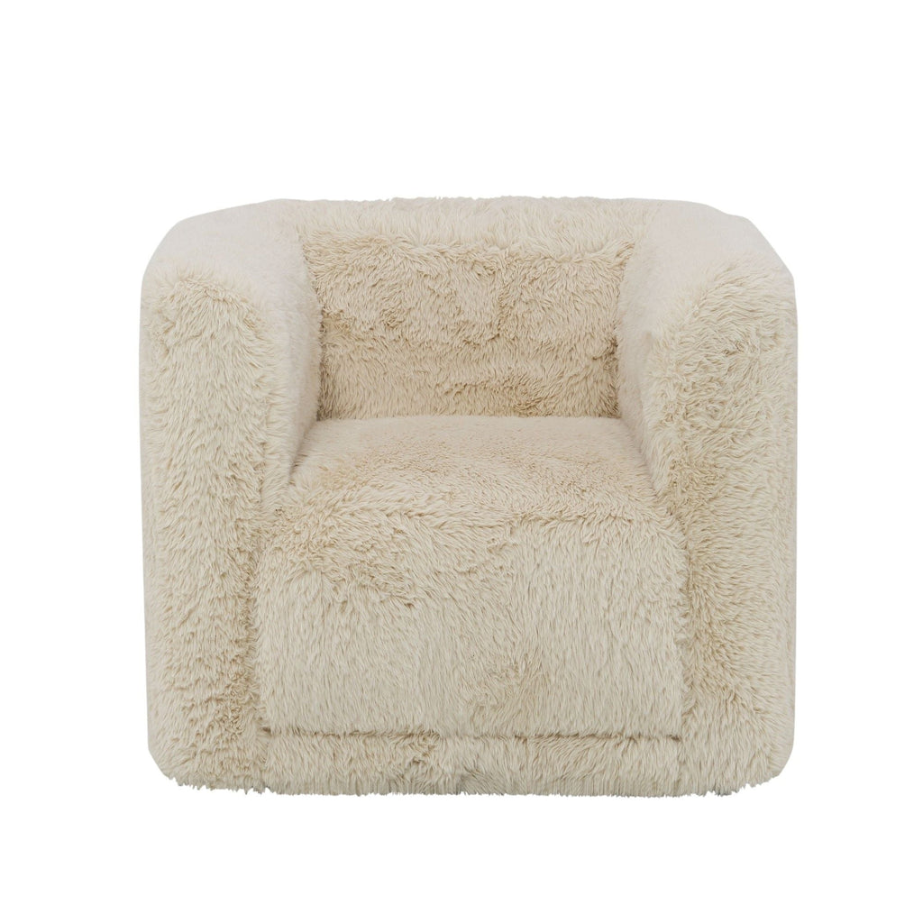 Swivel Chair with Full Foam Cushioning - Sand