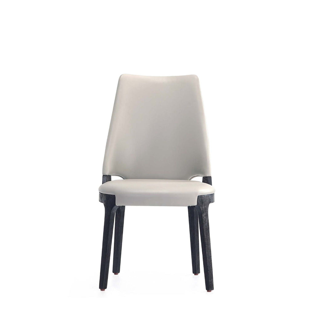 Kara Dining Chair Set of 2 with Solid Beech Wood Frame – Blue or Gray