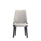 Kara Dining Chair Set of 2 with Solid Beech Wood Frame – Blue or Gray