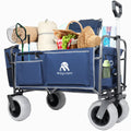 Beach Wagon with Big Wheels for Sand with 500lb Capacity - Dark Blue