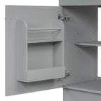 Bathroom Vanity with Sink and Adjustable Shelf - Multiple Colors