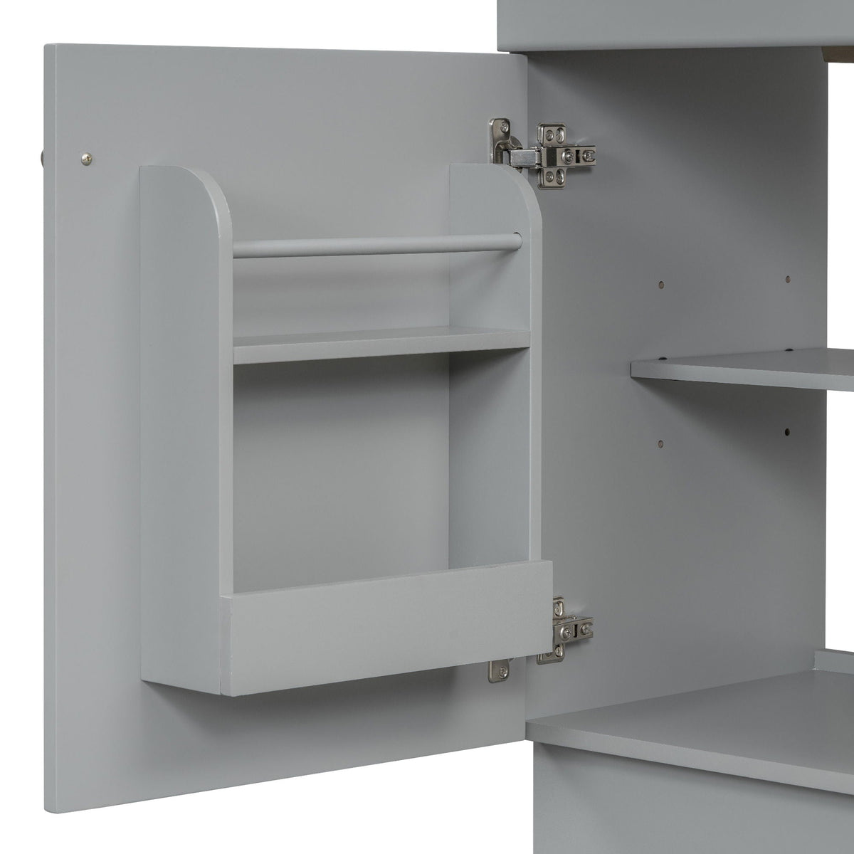 Bathroom Vanity with Sink and Adjustable Shelf - Multiple Colors