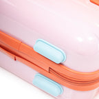 2 Pc PC Spinner Wheel Luggage Set with Lock - Gradient Blue Red