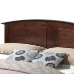 Elegant Panel Bed with Real Wood Veneers - Multiple Colors