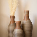 Classic And Neat Floor Vase with High Independent Stand - Multiple Colors