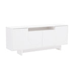 Sideboard With Adjustable Shelves and Soft Close Doors - White, Light Brown, Green