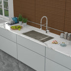 Modern Double Bowl Undermount Sink with 10" Deep Basins - Gray