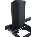 Heavy Duty Adjustable Motorcycle Stand / Wheel Chock with 1800 lb Capacity - Black