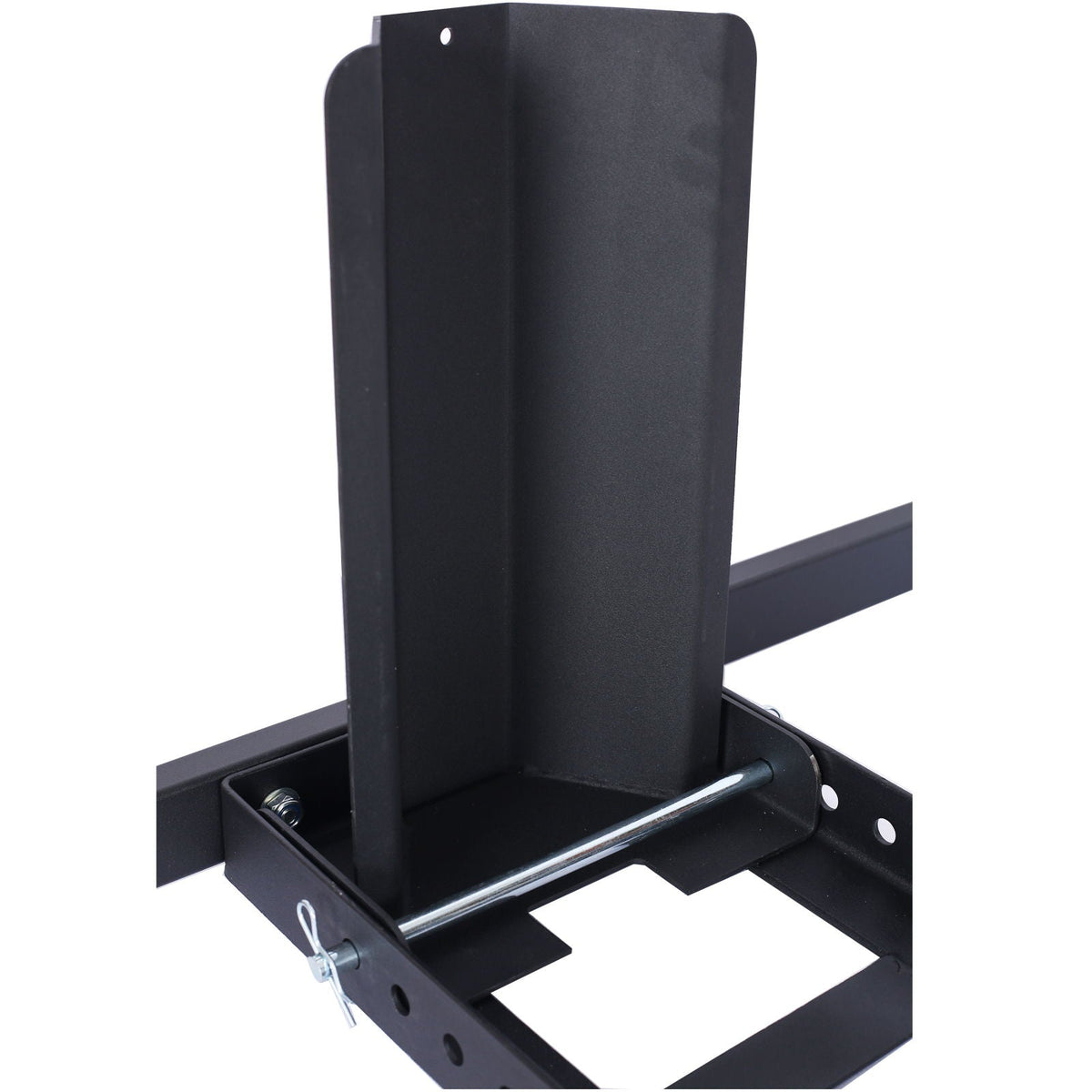 Heavy Duty Adjustable Motorcycle Stand / Wheel Chock with 1800 lb Capacity - Black
