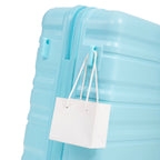 HIFINE Tourist 3-Piece ABS Spinner Wheel Luggage Set (Blue)