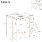 Bathroom Vanity With Sink Combo, Storage Cabinet, Freestanding Set