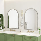 Arched Mirror with Shatterproof Glass - Silver or Gold